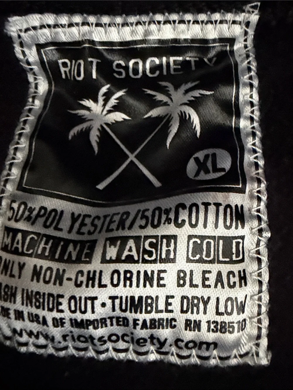 riot society Black 'Back to the Future' Graphic sweatshirt hoodie EUC XL